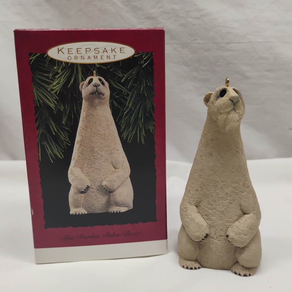 Hallmark Keepsake Ornament Lou Rankin Polar Bear Christmas 1992